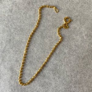 Elegant 18k gold bead bracelet 7”